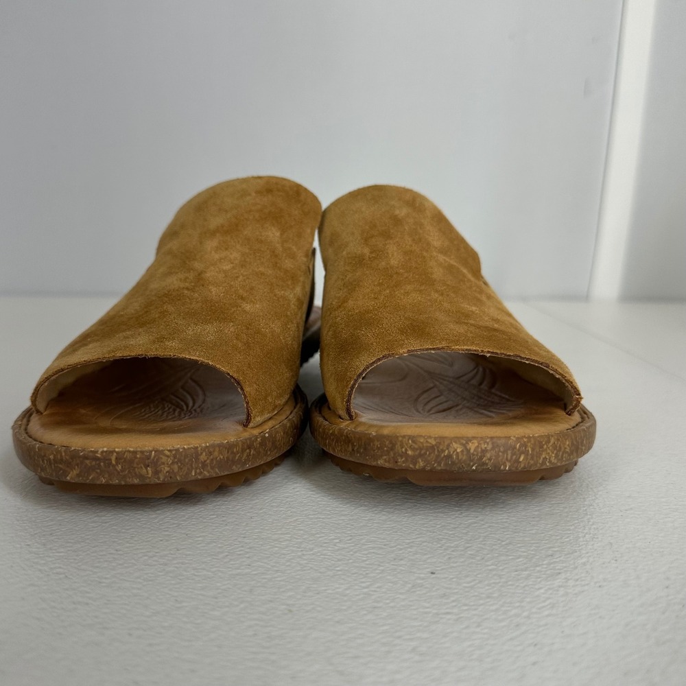 Born Women's Suede Leather Slide Sandals Size 8M Tan Brown BR0022037 NWOBox - Picture 3 of 15